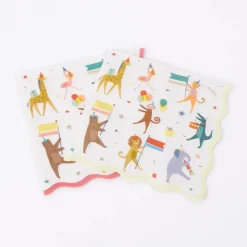 Meri Meri Serviettes - Animal Parade - Sale