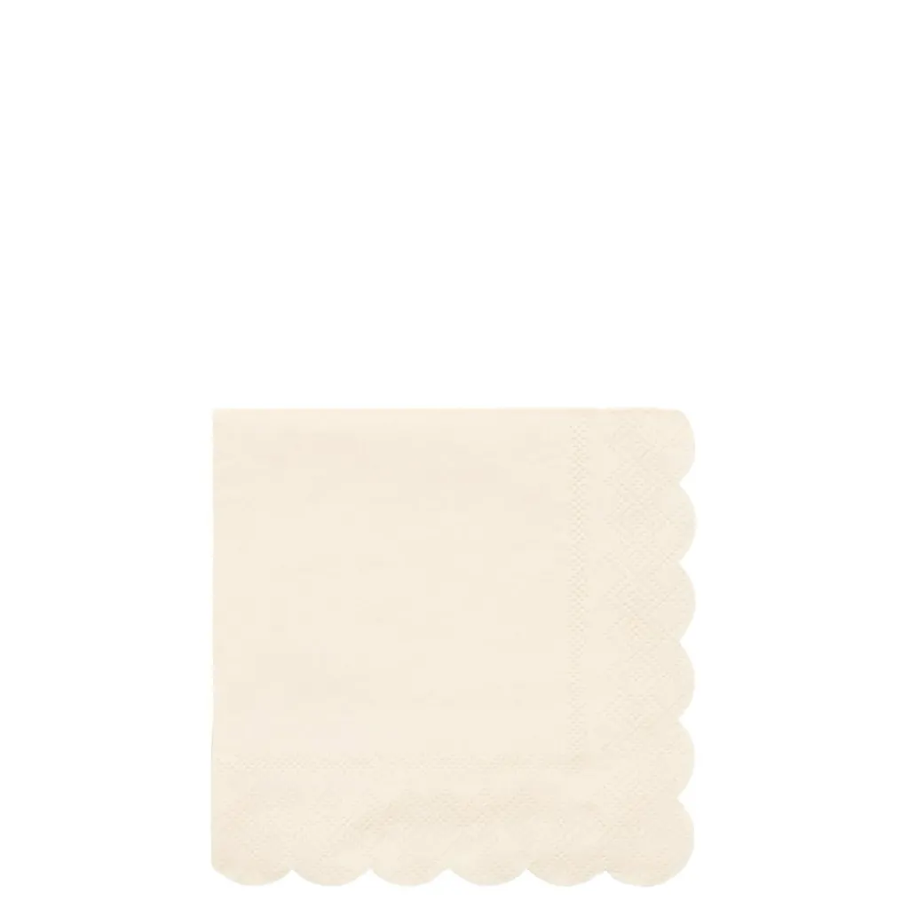 Meri Meri Serviettes - cream simply eco S - Hot