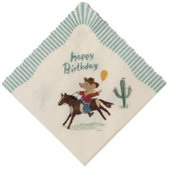 Maileg Serviettes - Joyeux anniversaire, Cowboy - Discount