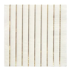 Meri Meri Serviettes de table - Gold Stripe L - Online