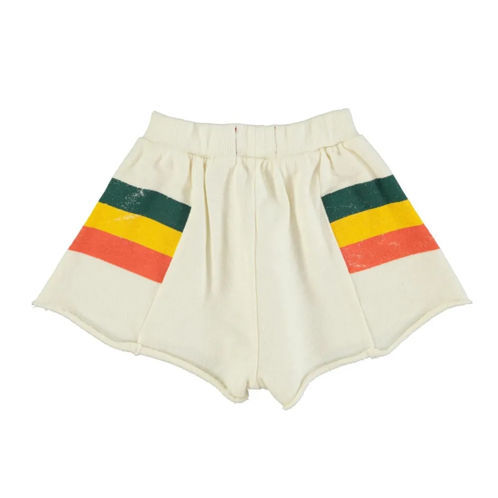 Piupiuchick Short - ecru met multicolor strepen - Discount