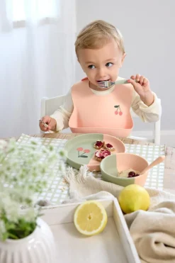 Lässig Siliconen slabbetje - Happy Fruits Cherry -
