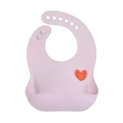 Lässig Siliconen slabbetje - Happy Rascals Heart Lavender - New