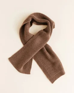 Hvid Sjaal Gustave - Mocha - Outlet