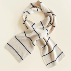 Hvid Sjaal Igor - Cream / Blue - Outlet