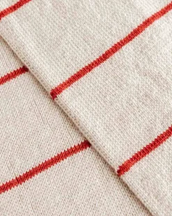 Hvid Sjaal Igor - Cream / Red - Best