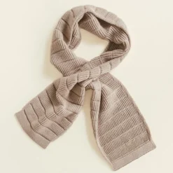 Hvid Sjaal Jacobino - Sand -