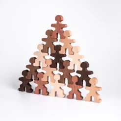 Flockmen Skin tone set - Bouwspel 15 stuks - Hot