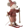 Maileg Souris d'hiver avec set de ski - Grande soeur - Outlet