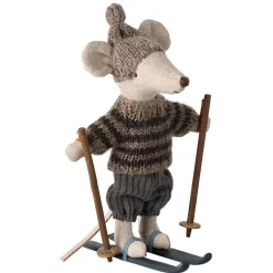 Maileg Souris d'hiver avec set de ski - Grand frère - Discount