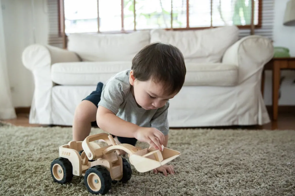 PlanToys Speelgoed bulldozer - Hot
