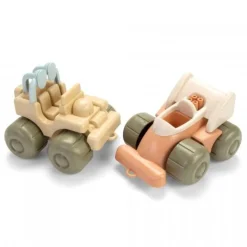 Dantoy Speelgoed race car en jeep BIOplastic sugarcane - set van 2 - Outlet