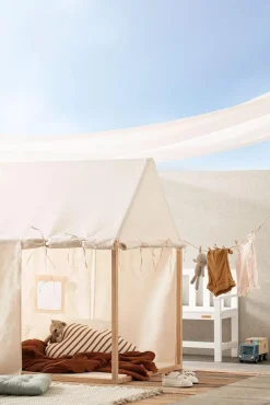 Kid's Concept Speelhuisje katoen en hout - Gebroken wit - Hot