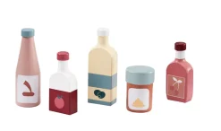 Kid's Concept Speelset houten flessen 5 stuks - Bistro -
