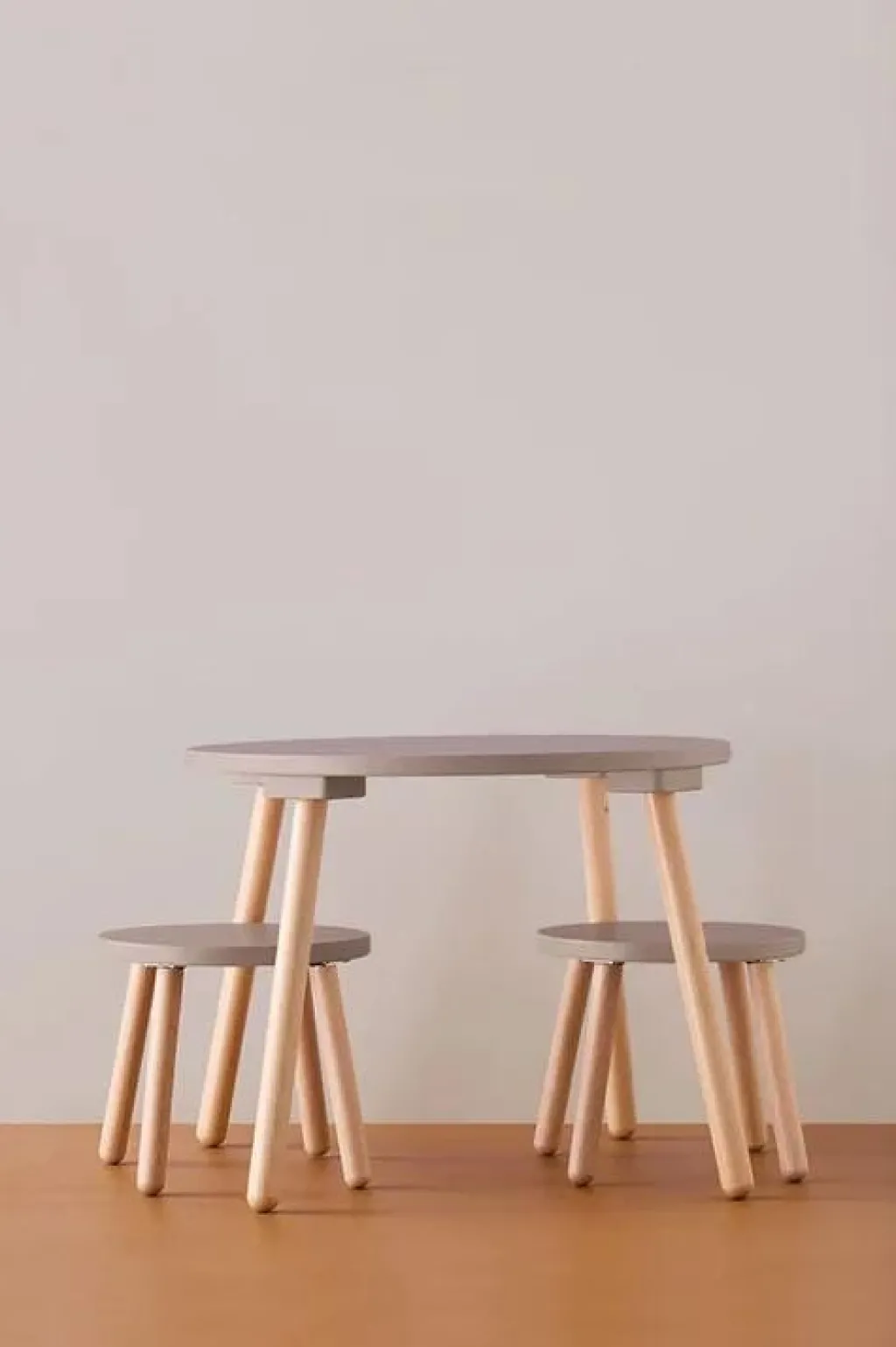 Kid's Concept Stoel en tafel set - lichtbruin - Best
