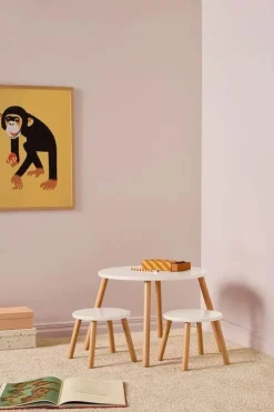 Kid's Concept Stoel en tafel set - wit - Clearance