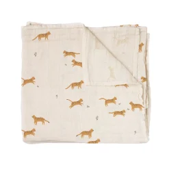 Main Sauvage Swaddle blanket muslin 110x110cm - Savannah - Discount