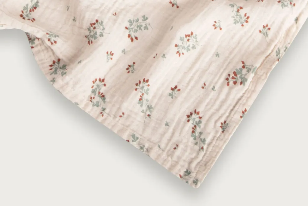 Garbo & Friends Swaddle blanket muslin 110x110cm - Clover - Sale