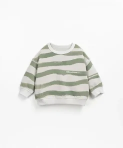 Play Up Sweater met groene strepen - Fiber Riscas - Best