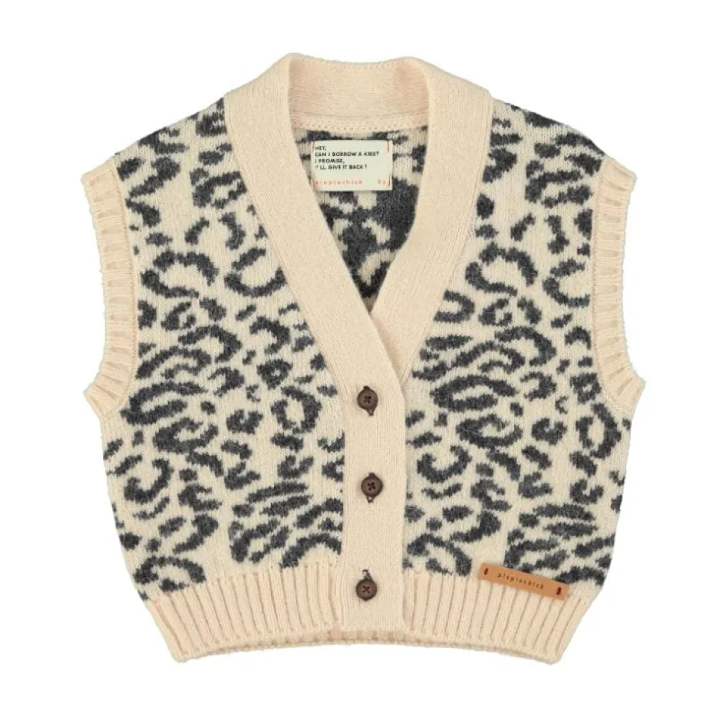 Piupiuchick Sweater vest - Animal print - Online