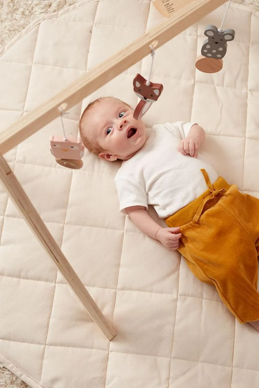 Kid's Concept Tapis de jeu en coton - Blanc cassé - Outlet