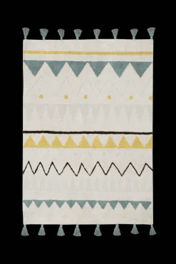 Lorena Canals tapis lavable - azteca vintage bleu - Hot