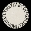 Lorena Canals tapis rond lavable - alphabet -