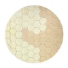 Lorena Canals Tapis rond lavable Honeycomb - Golden - Outlet