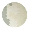 Lorena Canals Tapis rond lavable Honeycomb - Blue Sage - Best
