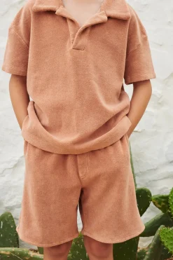 LiiLU Terry polo - Toast - Clearance