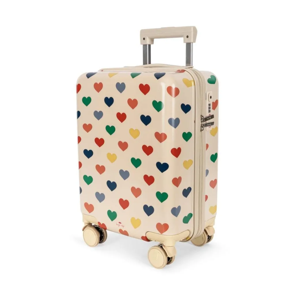 Konges Slojd Travel suitcase - reiskoffer Bon coeur coloré - Clearance