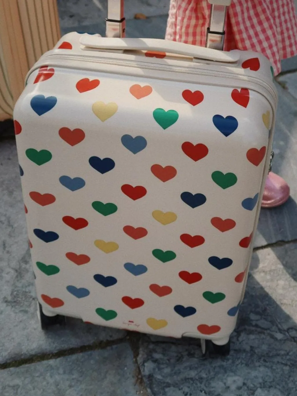 Konges Slojd Travel suitcase - reiskoffer Bon coeur coloré - Clearance