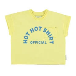 Piupiuchick T-shirt - geel met ijsjesprint - Hot