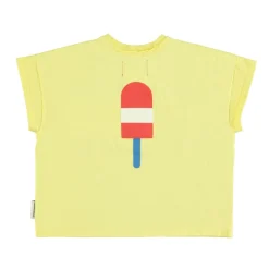 Piupiuchick T-shirt - geel met ijsjesprint - Hot