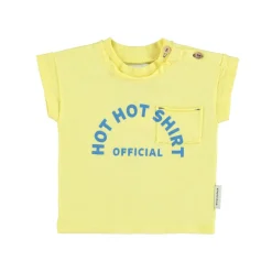 Piupiuchick T-shirt - geel met ijsjesprint - Hot