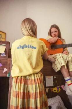 Piupiuchick T-shirt - geel met multicolorprint - Online