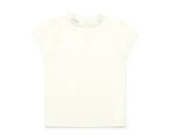 Bonton T-shirt met kant - creme -