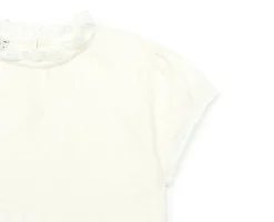 Bonton T-shirt met kant - creme -