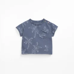 Play Up T-shirt met palmboomprint - Sea - Clearance