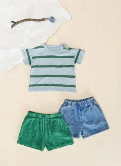 Play Up T-shirt met strepen - Botanical - Online