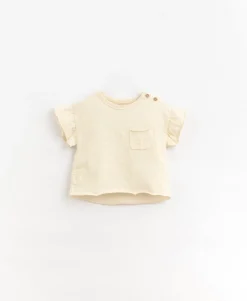 Play Up T-shirt met volantmouw baby - Karité -