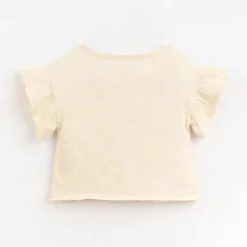 Play Up T-shirt met volantmouw baby - Karité -