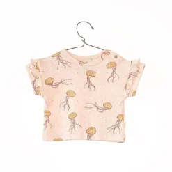 Play Up T-shirt met zeekwalletjes - Slow - Outlet