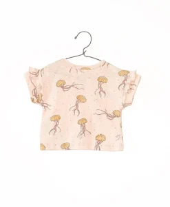 Play Up T-shirt met zeekwalletjes - Slow - Outlet
