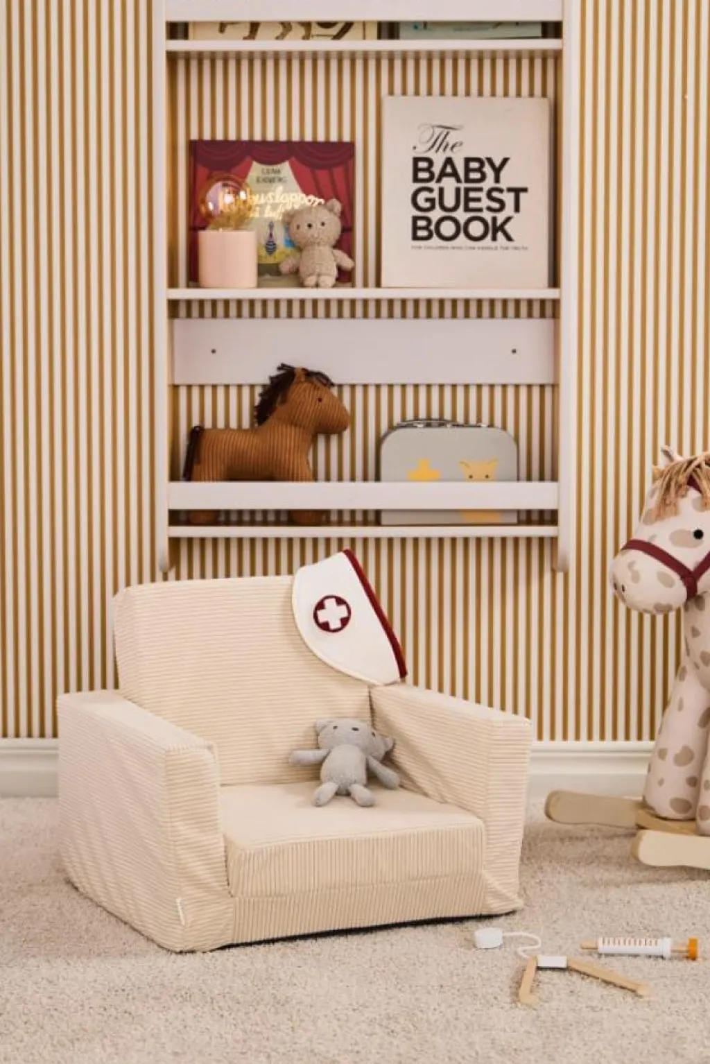 Kid's Concept Uitklapbare fauteuil - Off White - Best