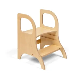 Ette Tete Verstelbaar houten opstapje Miimo - Naturel - Clearance