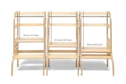 Ette Tete Verstelbare houten leertoren Step up! - Naturel - Discount