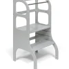 Ette Tete Verstelbare houten leertoren Step up! - Grijs - Discount
