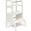 Ette Tete Verstelbare houten leertoren Step up! - Wit - Discount