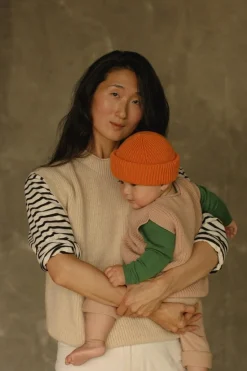 Hvid Vest Harvey Baby - Apricot -